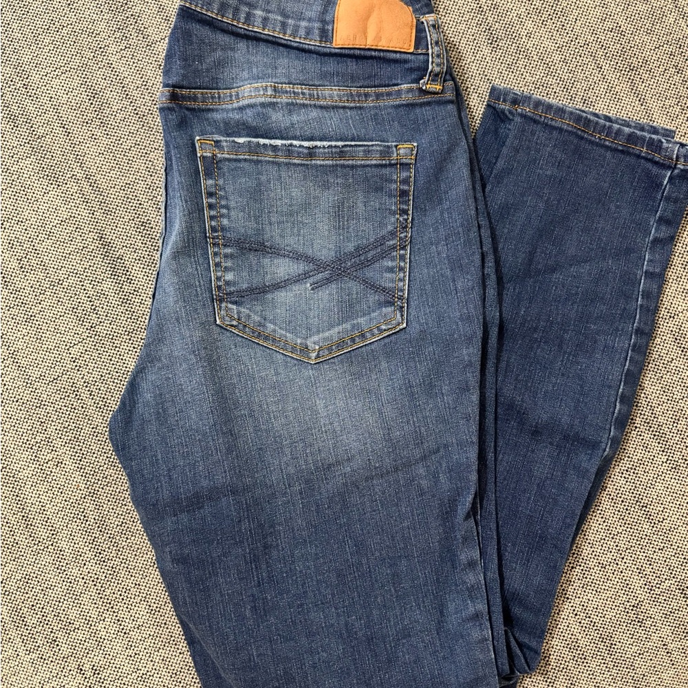 Aeropostale Dark Blue Distressed Jeggings